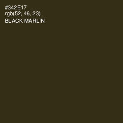 #342E17 - Black Marlin Color Image